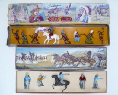 PAPO COWBOYS & INDIANS NEW WITH TAGS NATIVE AMERICAN BRAVE WITH RIFLE RETIRED 