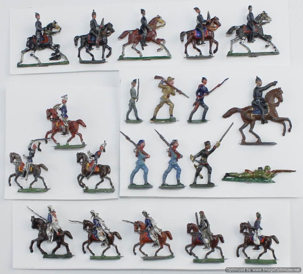 Tin Toy Soldier Assembled Unpainted Lord Dacre on horseback 54mm 1/32 Miniature 