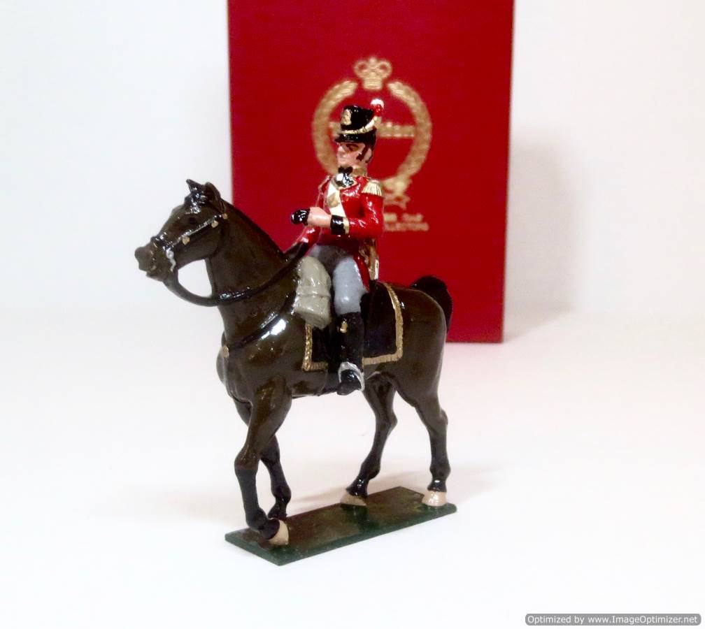 Painted Tin Toy Soldier Cavalryman of the 6 Cuirassier Regiment #2 54mm 1/32 