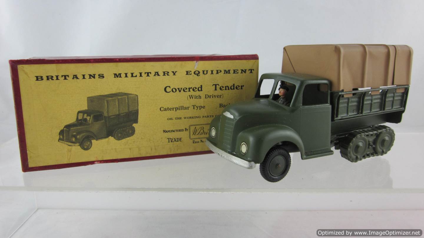 BRITAINS  # 2041 Clockwork MILITARY TRAILER AUCTION FOR 2 REPLACEMENT TIRES ONLY 