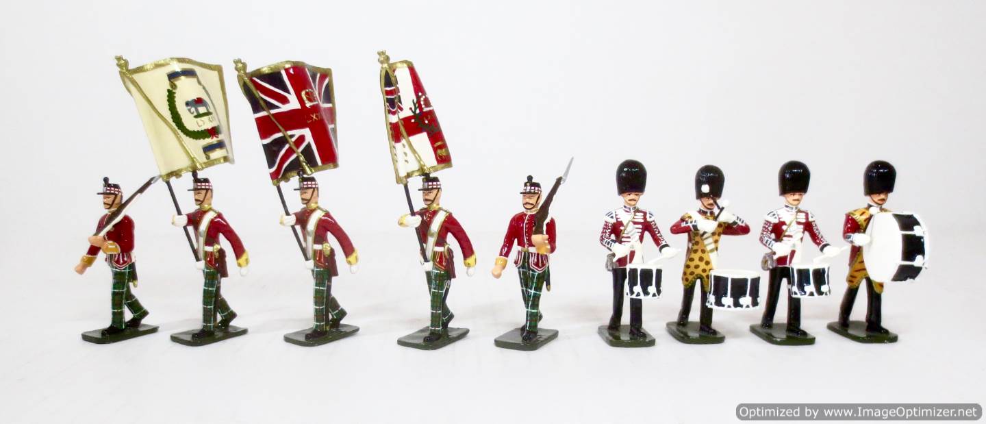 Boxed Set British Foot Guards @ Waterloo All The Queens Men 54mm Metal Models 