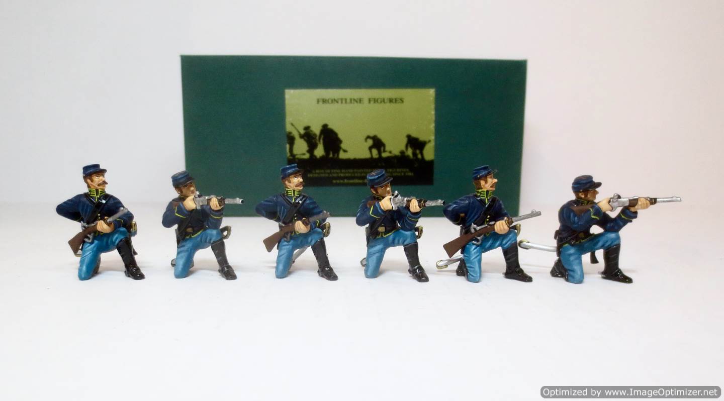 American Civil War figures by March Through 20th Maine two Infantrymen set 2. 